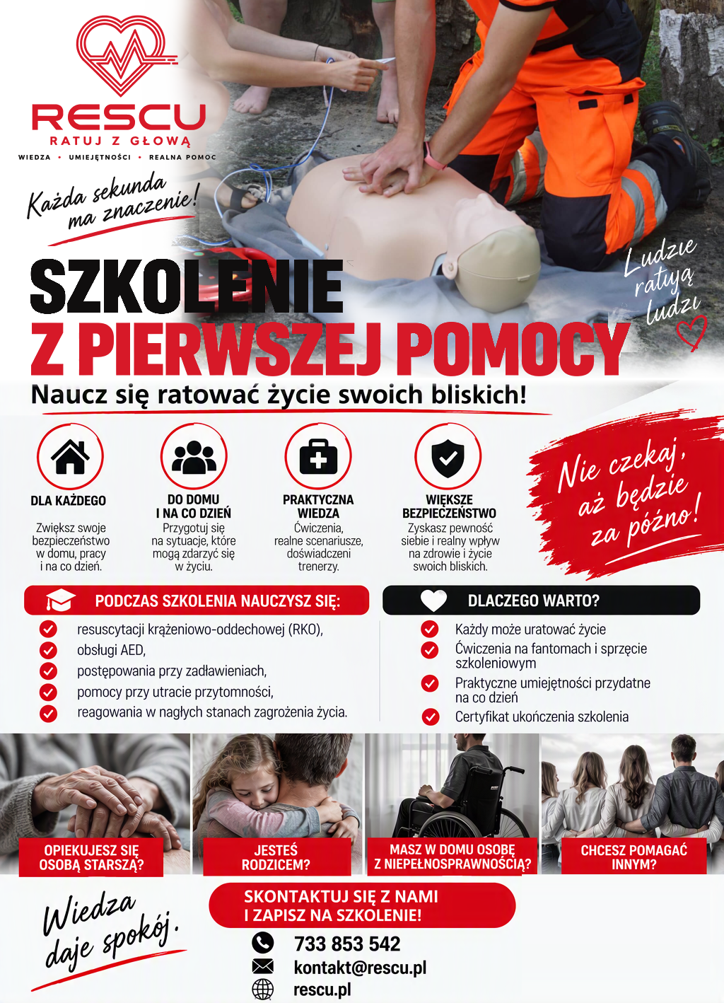 Plakat pierwsza pomoc